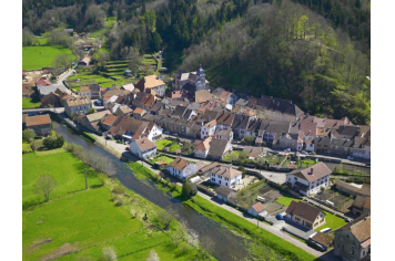 Vue aérienne de Faucogney Commune de Faucogney-et-La-Mer